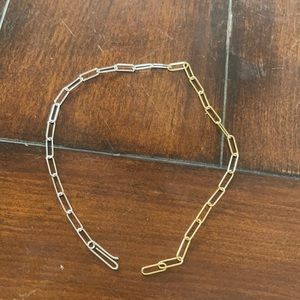 Silver and gold paper Clío necklace